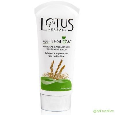 Lotus WhiteGlow Oatmeal & Yogurt Skin Whitening Scrub, 100gm
