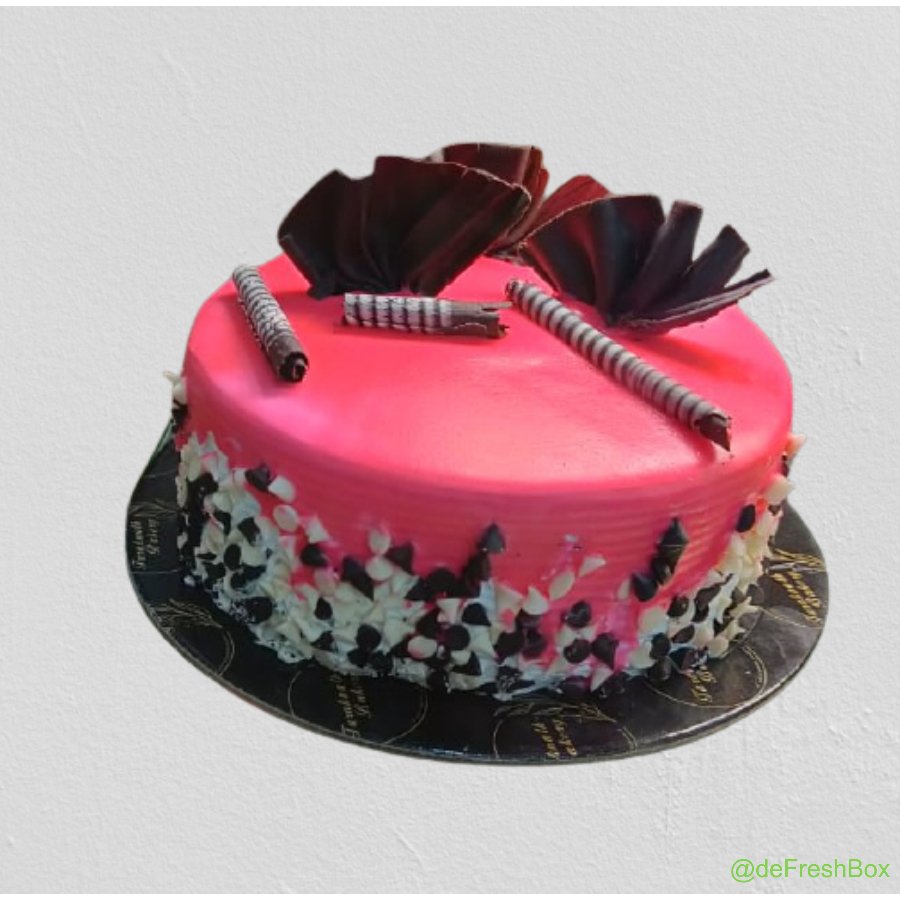 Strawberry Chocolate Topping Cake, 500gm
